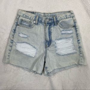American Eagle Distressed High Rise Shorts Size 0